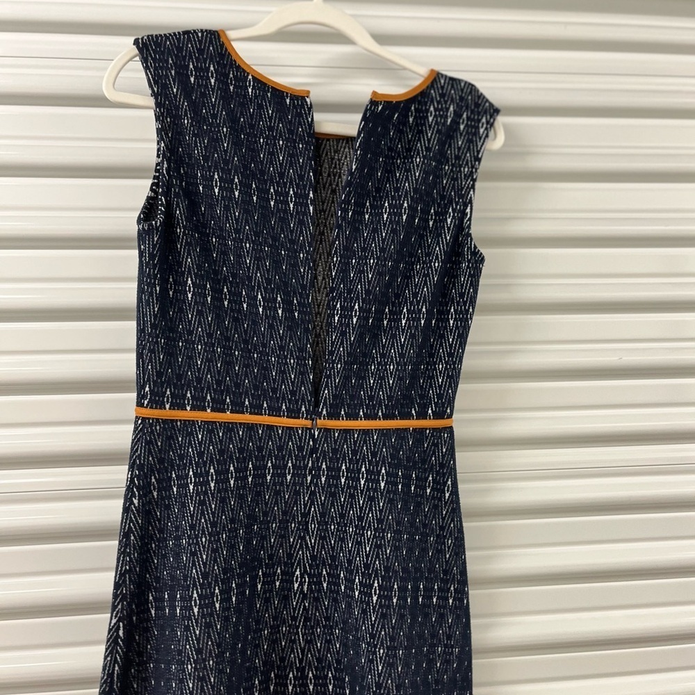 THML Elegant Navy and Orange Sleeveless Dress Size S - Picture 5 of 6